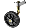 Rotary tiller support wheel