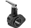 Front coupling assembly for quick coupling (machine side)